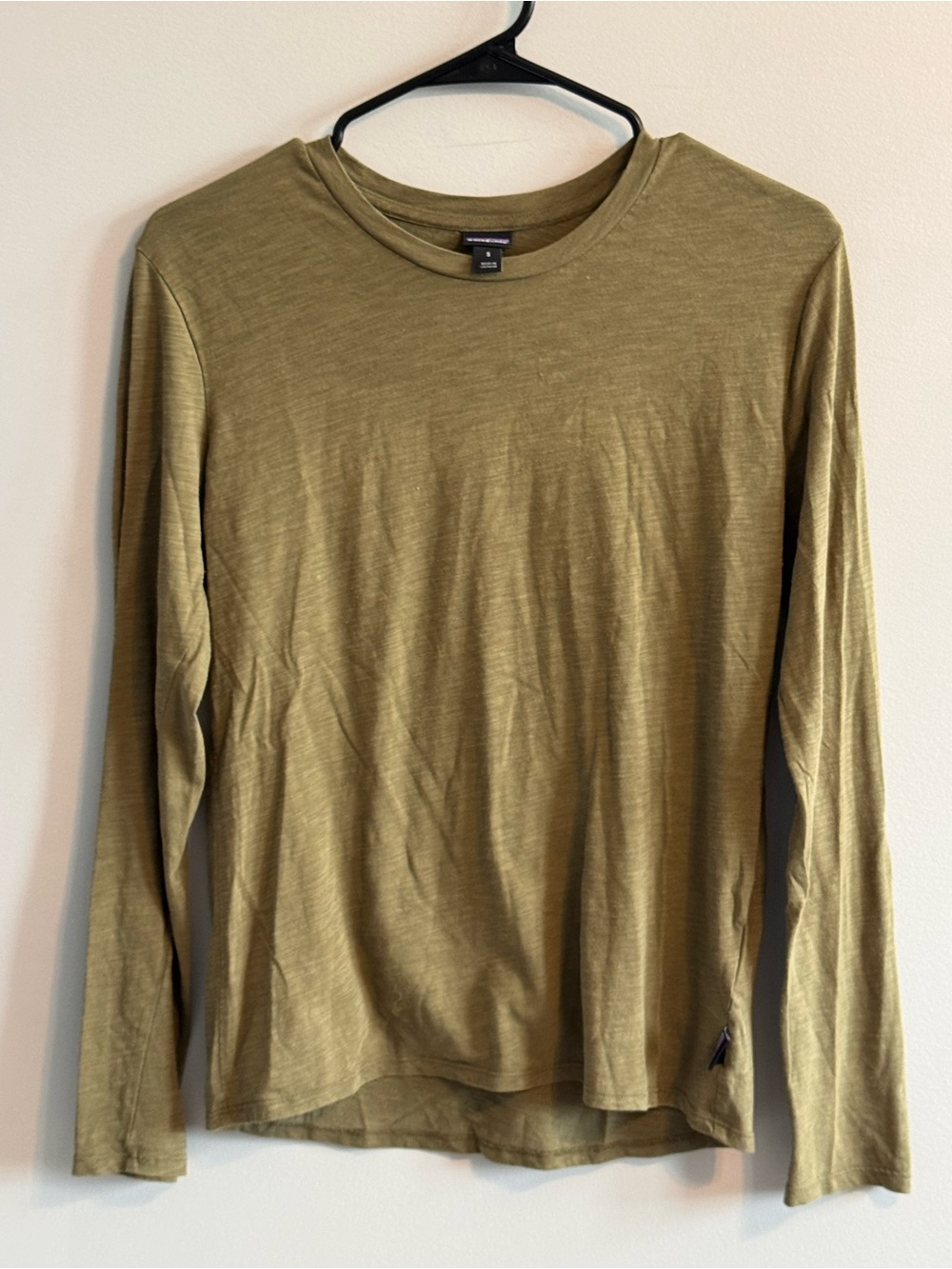 Patagonia Women’s Worn Wear Organic Cotton Long Sleeve Top Green S